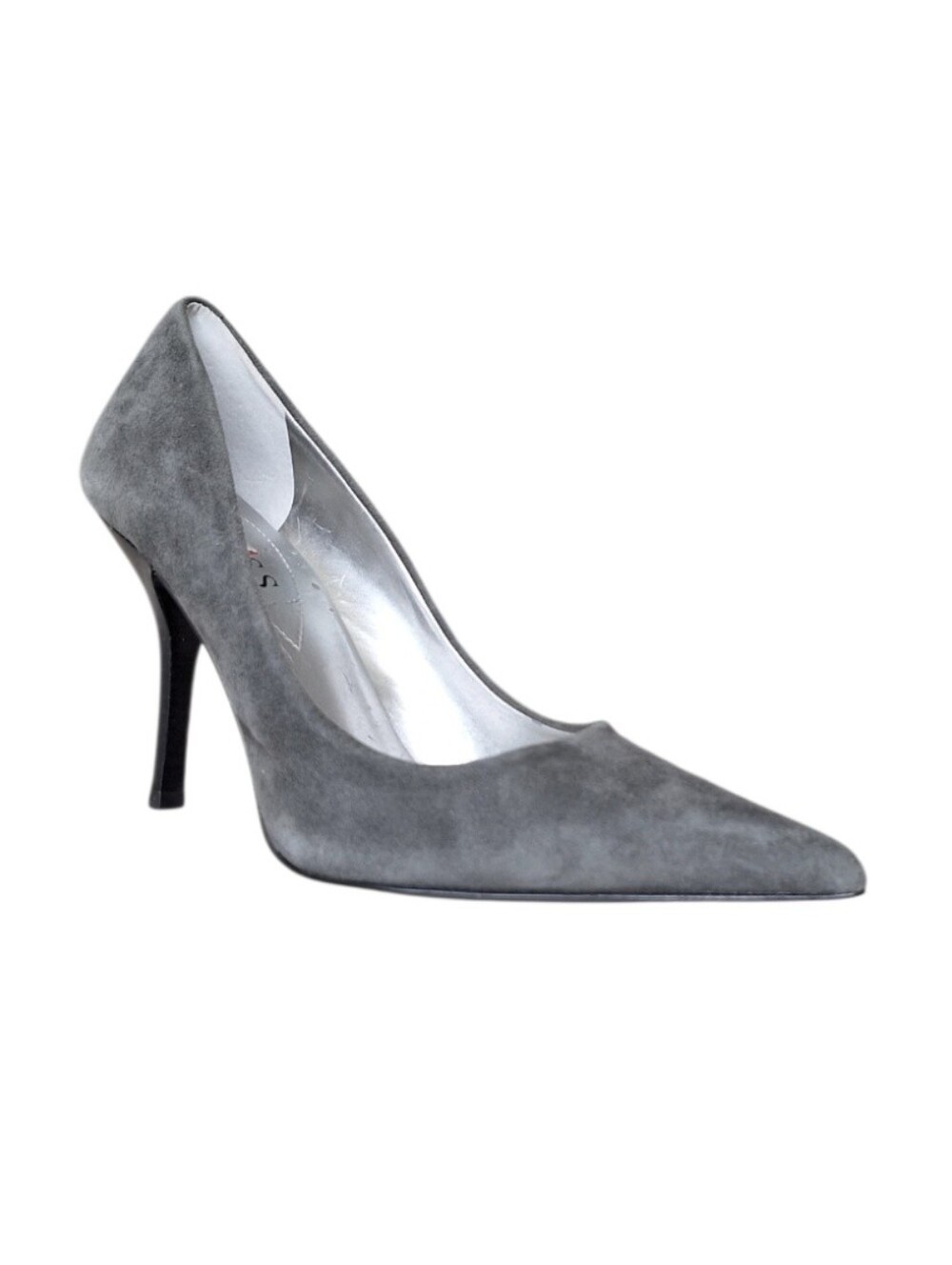 GUESS Gray Suede Pointed Toe Stiletto Pumps Heels Size 6